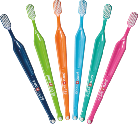 multicolored toothbrush