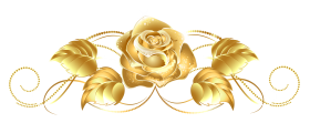 Beautiful Gold Rose Decor