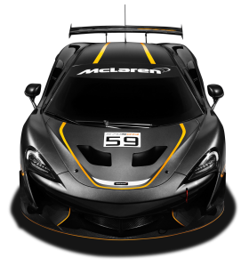 Black Mclaren 570s GT4 Race Car