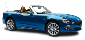 Blue Fiat 124 Spider Car