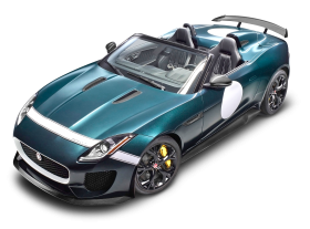 Blue Jaguar F Type Car