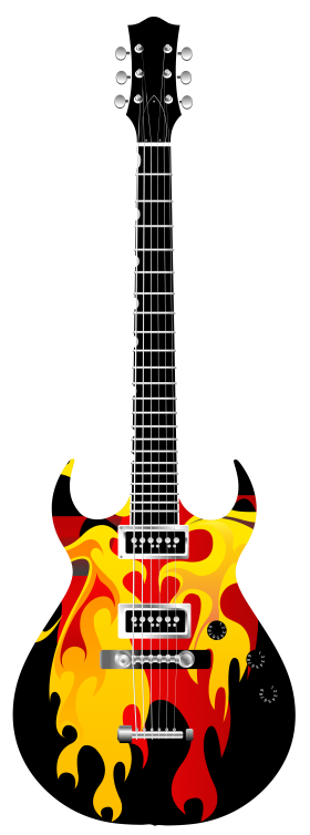 Flame Electric Guitar