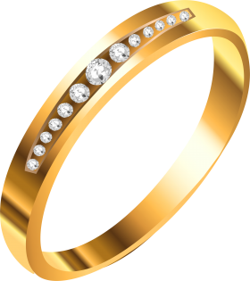 Gold Ring With Diamonds