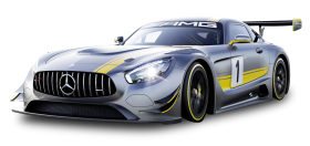 Gray Mercedes Benz Race Car