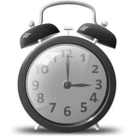 Grey Alarm Clock