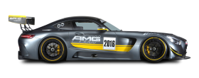 Grey Mercedes AMG GT3 Racing Car