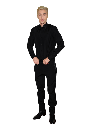 Justin Bieber in Black