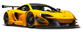 McLaren 650S GT3 Yellow Race Car