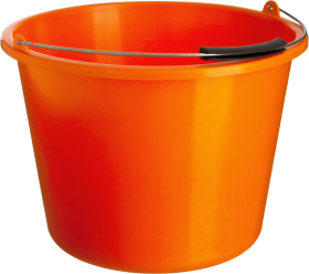 Orange PLastic Bucket