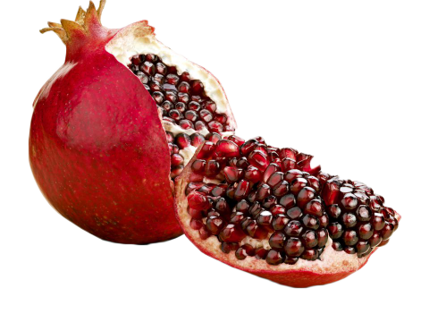 Pomegranate Halved