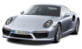 Porsche 911 Turbo Silver Car