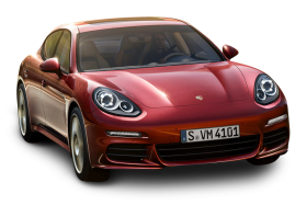 Red Porsche Panamera Car