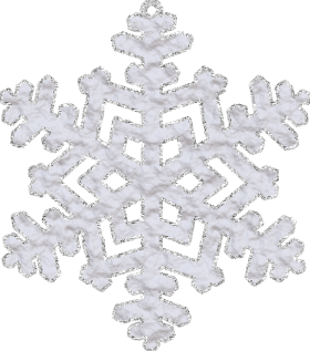 Snowflake with Glitter