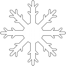 Frozen White Snowflake