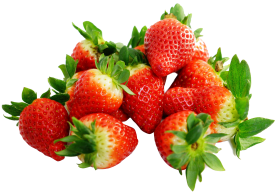 Strawberries  with leaf