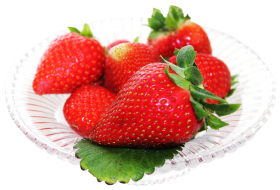Strawberry in plate