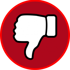 Red Dislike Symbol Emoji
