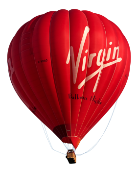 red hot-air balloon