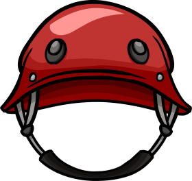 Red Military Helmet Clipart