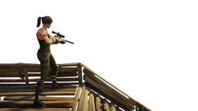 Sniper on Stairs Fortnite Thumbnail Template