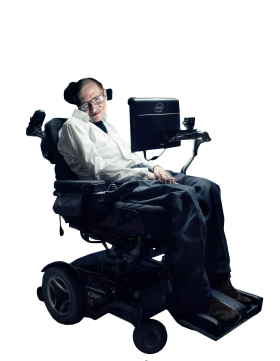 Stephen Hawking in Wheelchair