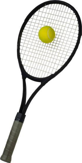 Tennis Racket with ball