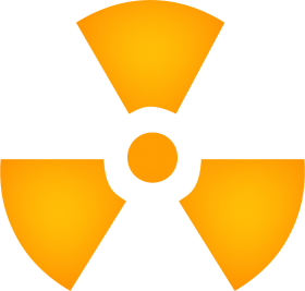 Yellow Radiation Sign